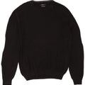 Pulover Replay pentru bărbați cu gât roșu, bumbac negru 2XL