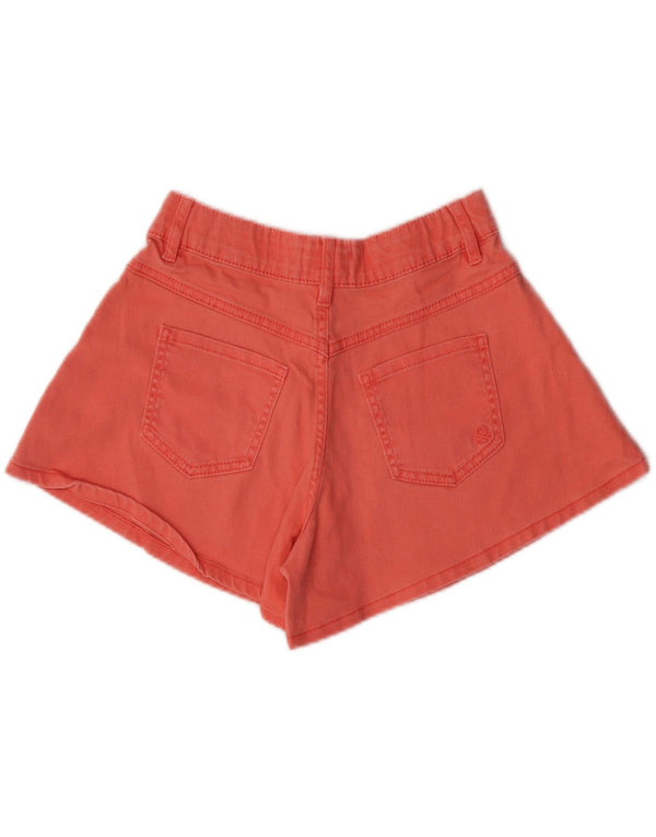 Pantaloni scurți casual Benetton pentru fete 10-11 ani W24 XL bumbac portocaliu