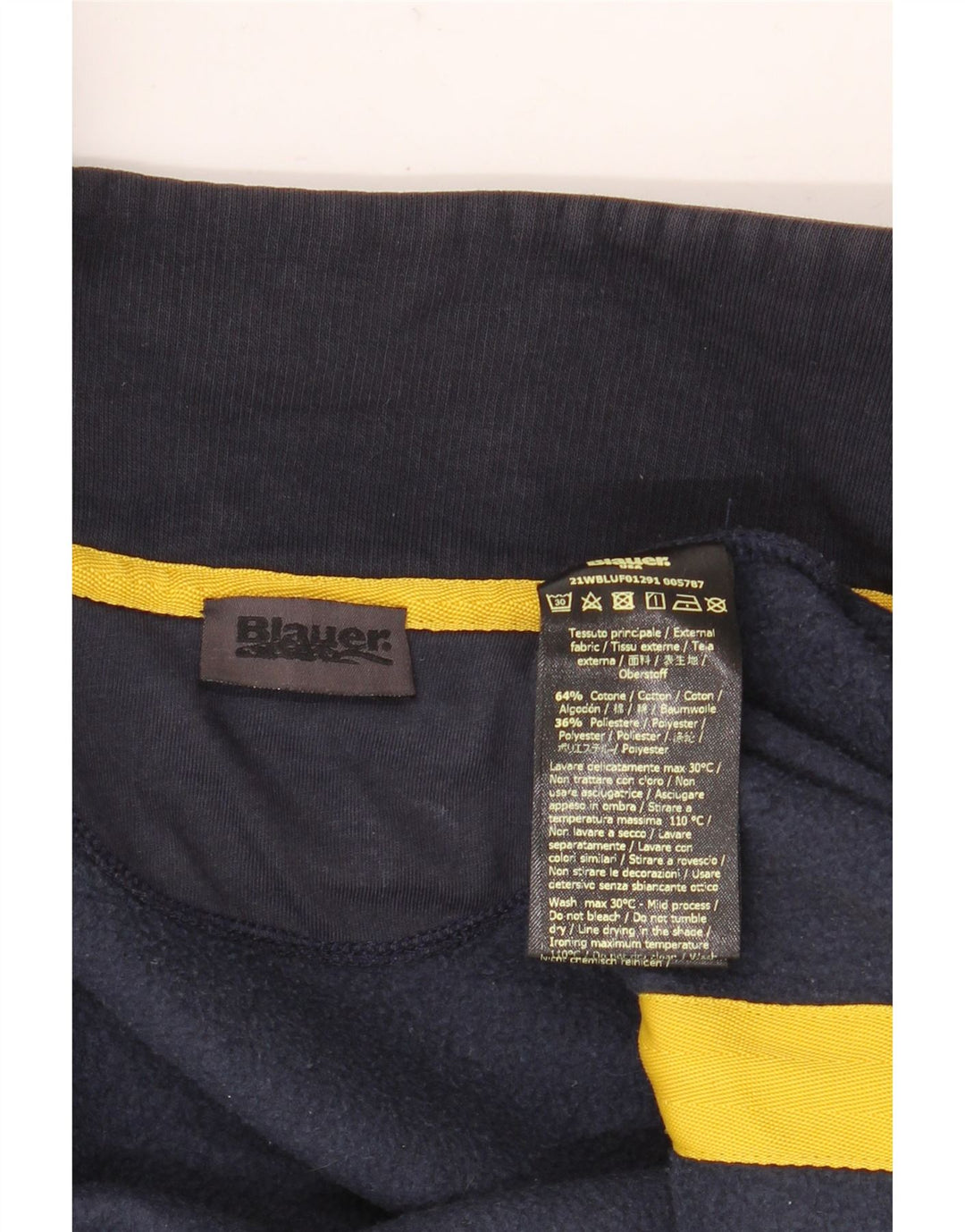 Jachetă de trening pentru bărbați Blauer, mare, albastru, bumbac