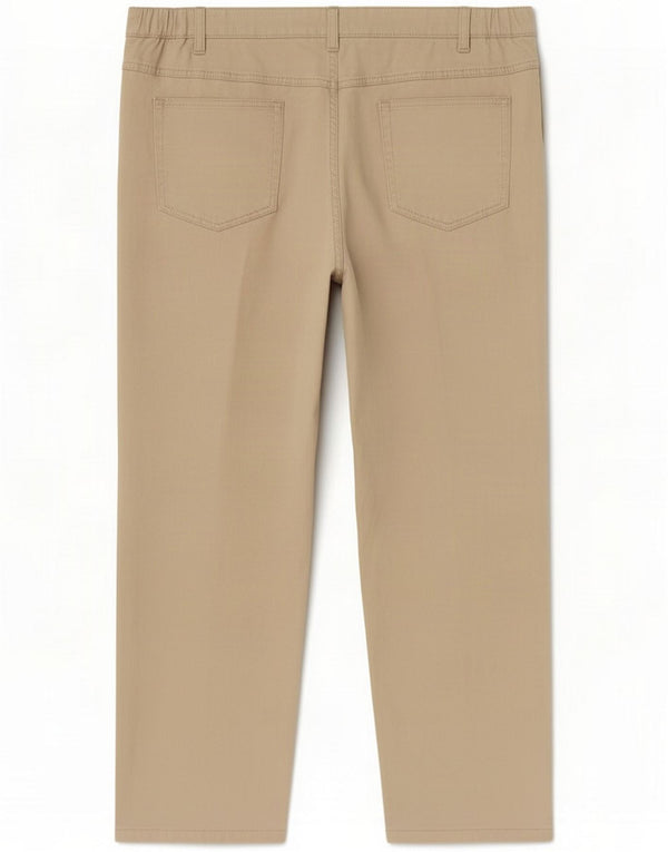 Marks & Spencer Pantaloni casual pentru femei cu picioare largi UK 22 3XL W42 L30 Bej
