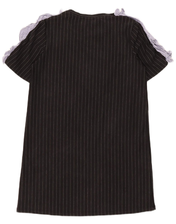 Rochie tricou pentru femei Zara UK 12 Medium Black Pinstripe