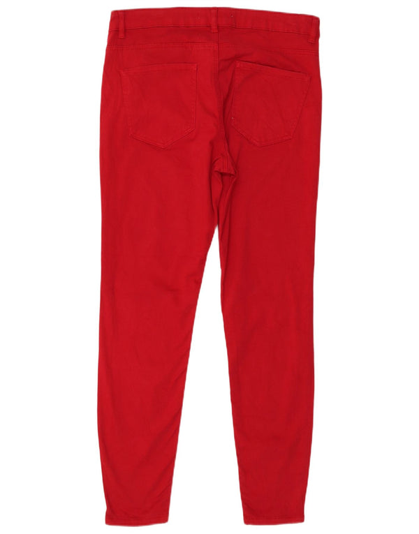 Pantaloni de damă Zara skinny casual EU 40 Medium W30 L27 Roșu