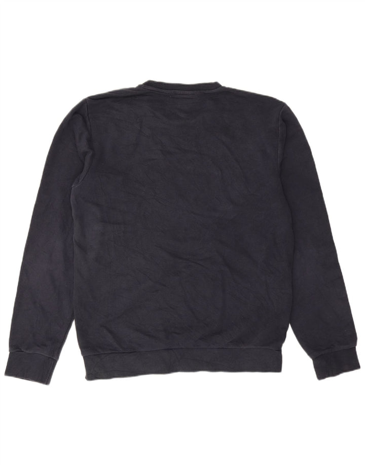 Hanorac pentru bărbați Adidas Jumper mediu din bumbac bleumarin