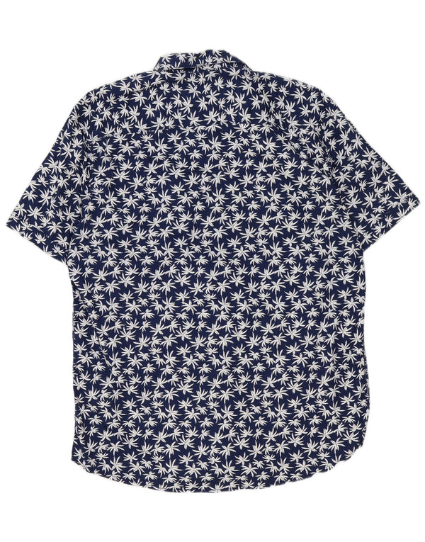 Cămașă cu mânecă scurtă pentru bărbați Tom Tailor Regular Fit XL Bleumarin Floral Hawaiian
