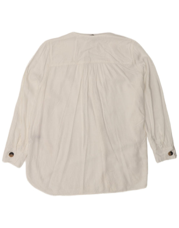 Bluză cămașă supradimensionată pentru femei Marks & Spencer UK 18 XL, in alb