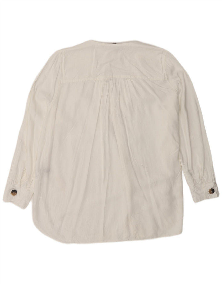 Bluză cămașă supradimensionată pentru femei Marks & Spencer UK 18 XL, in alb
