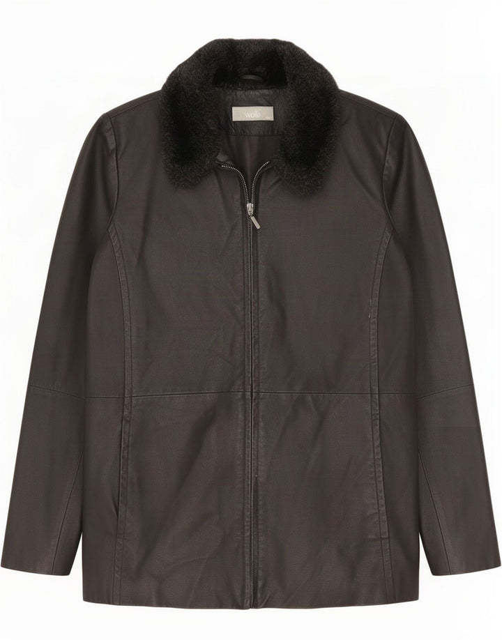 Jachetă de piele Wallis pentru femei UK 12 Medium Black