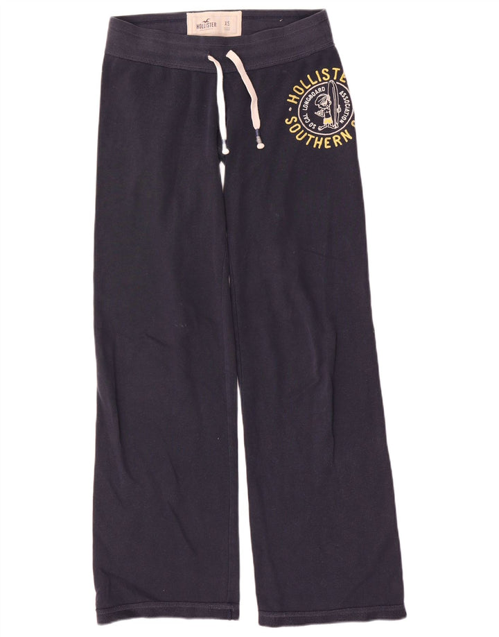 Pantaloni de trening cu grafic pentru femei HOLLISTER UK 6 XS Bumbac bleumarin