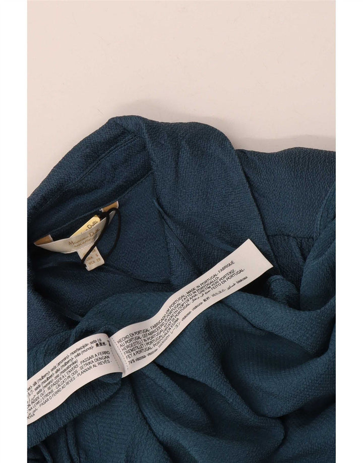 Massimo Dutti Rochie Cămașă Maxi Femei EU 38 Mediu Bleumarin Viscoză