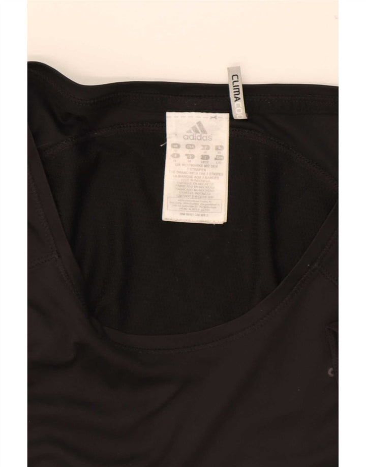 Tricou Adidas Climacool pentru femei Top UK 16 Poliester negru mare