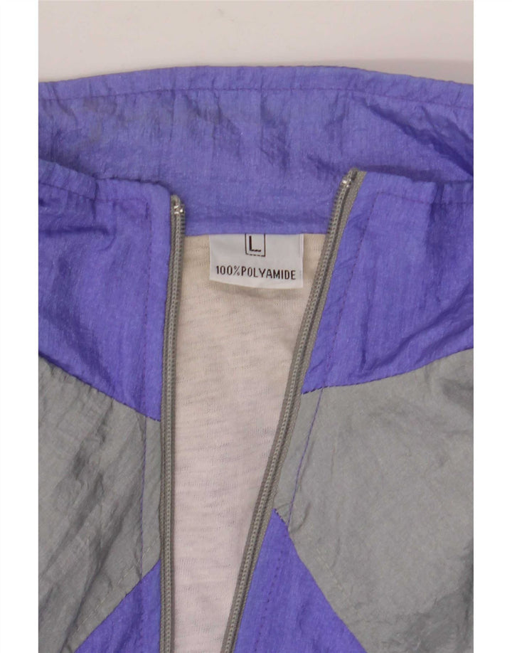 Trening complet vintage pentru bărbați, mare, violet, poliamidă color bloc