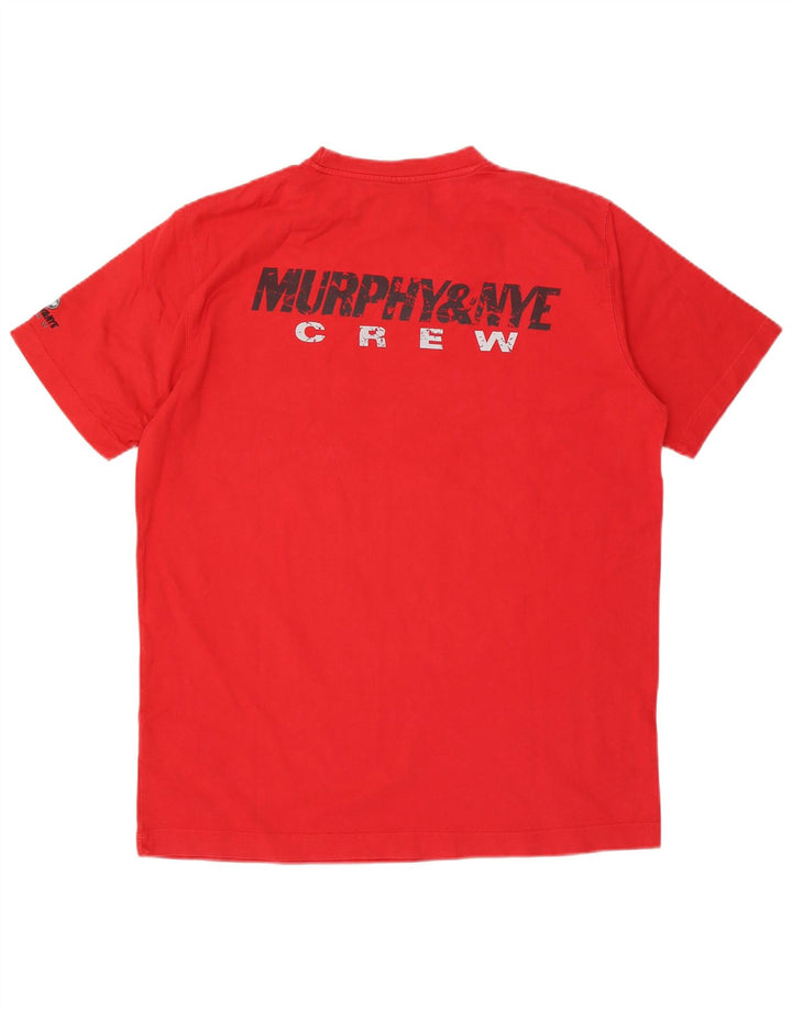 Tricou grafic Murphy & Nye pentru bărbați Top 2XL bumbac roșu