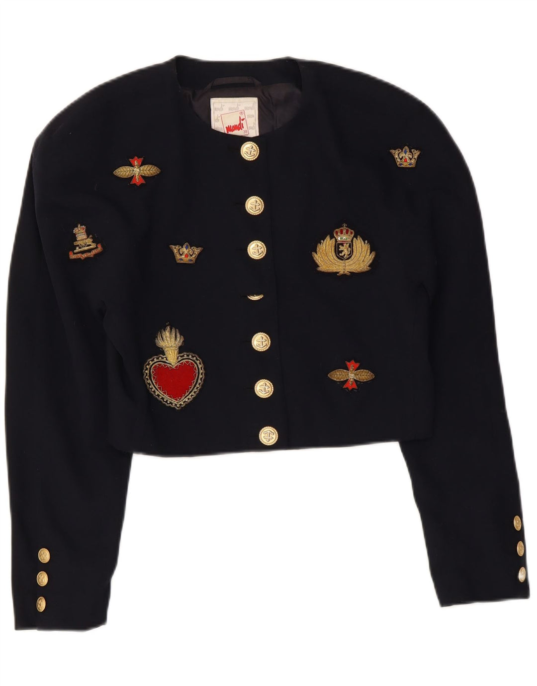 Jachetă Bolero pentru femei Mondi Crop Graphic EU 38 Medium Bleumarin