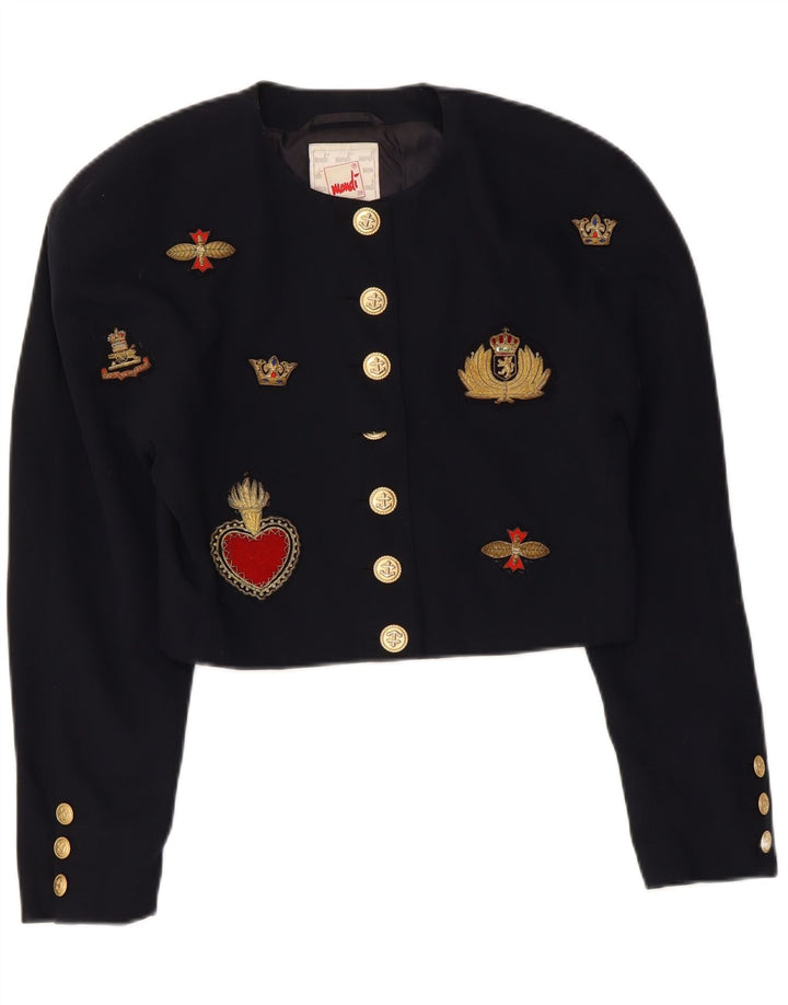 Jachetă Bolero pentru femei Mondi Crop Graphic EU 38 Medium Bleumarin