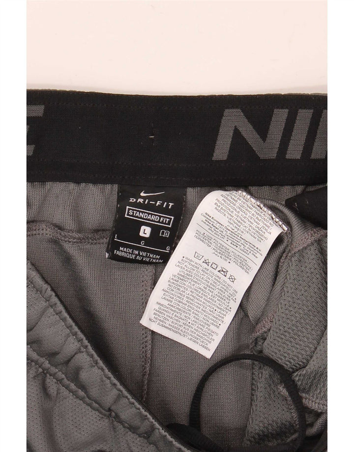 Pantaloni scurți sport standard Nike Dri Fit pentru bărbați, mari, gri, poliester color bloc