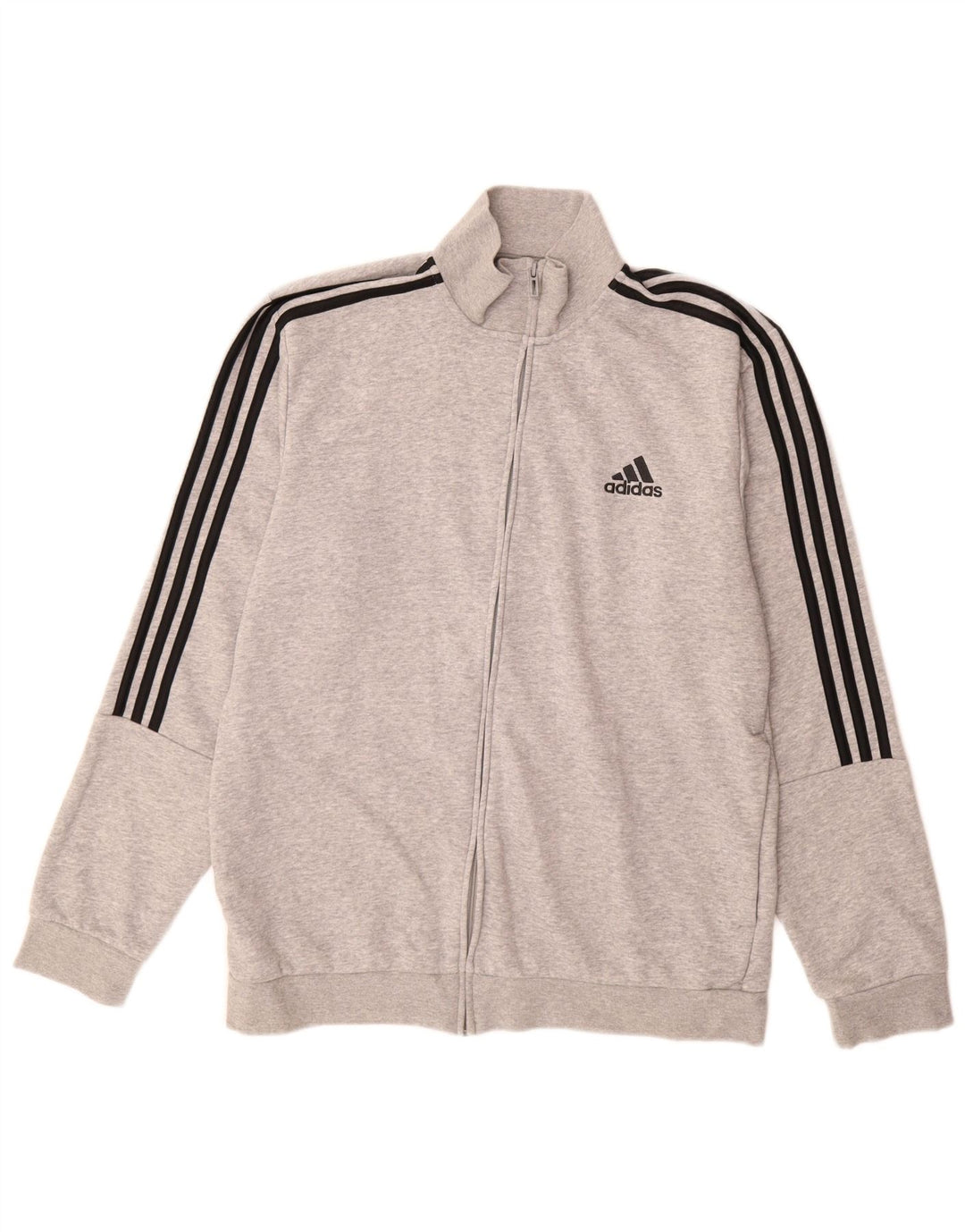 Jachetă de trening pentru bărbați ADIDAS UK 44/46 mare bumbac gri