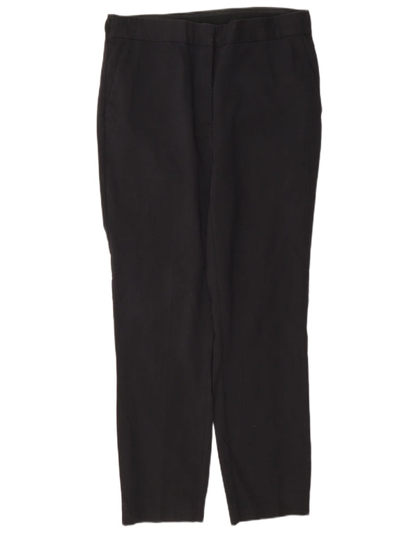 Zara Womens Straight Chino Trousers Large W30 L27 Grey Cotton