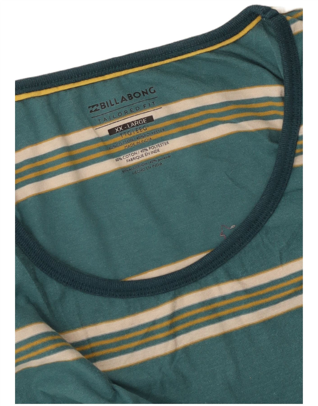 Vestă pentru bărbați Billabong Tailored Fit, 2XL, bumbac cu dungi verzi