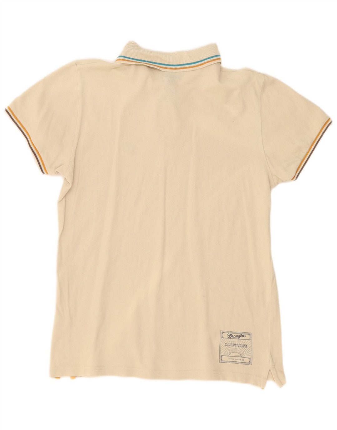 Tricou polo pentru bărbați Wrangler XL, bumbac bej
