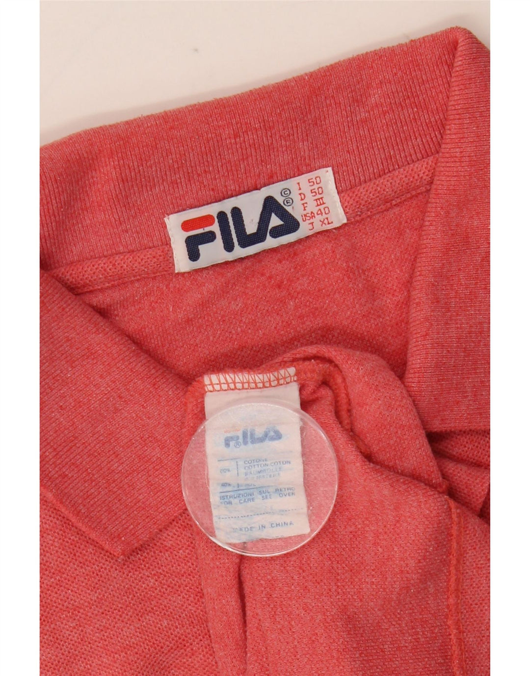Tricou polo Fila pentru bărbați IT 50, bumbac roz mediu