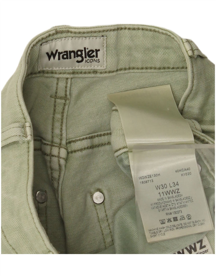 WRANGLER Pantaloni drepti casual pentru femei W30 L27 bumbac verde