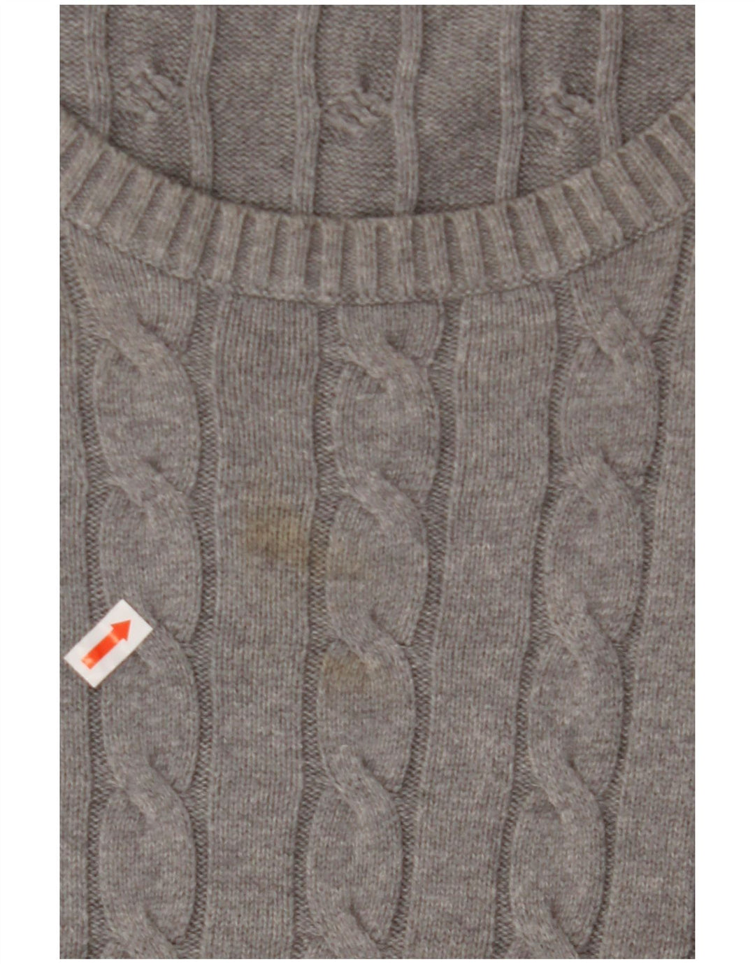 Pulover GANT pentru bărbați, cu gât roșu, bumbac gri 3XL