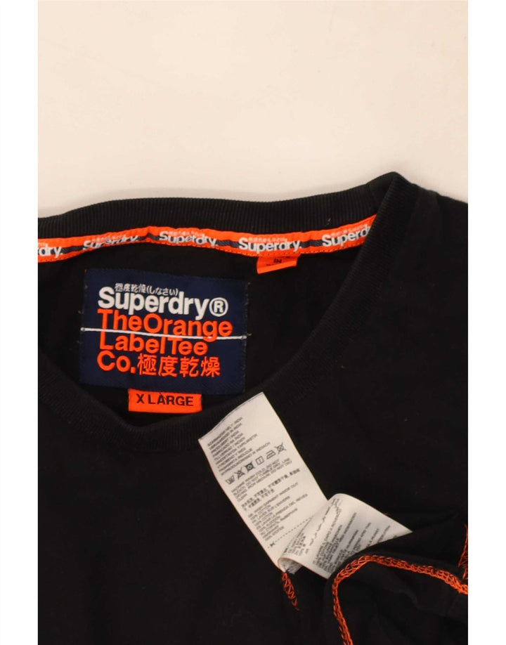 Tricou Superdry pentru bărbați Top XL bumbac negru
