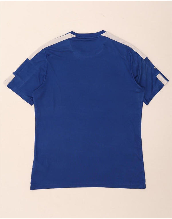 Tricou cu grafic Aeroready Adidas pentru bărbați Top mare, albastru, poliester color bloc