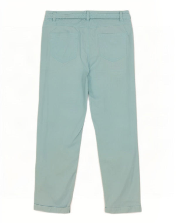 Pantaloni Capri pentru femei M&Co UK 12 Medium W32 L22 Blue Bumbac