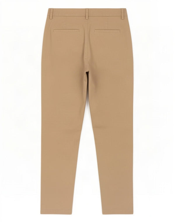Marks & Spencer Pantaloni chino subțiri pentru femei UK 10 Small W30 L29 Bej Bumbac