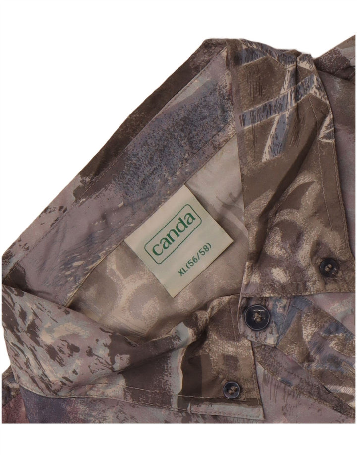 Cămașă pulover cu mânecă scurtă pentru bărbați Canda IT 56/58 XL, multicolor, mozaic