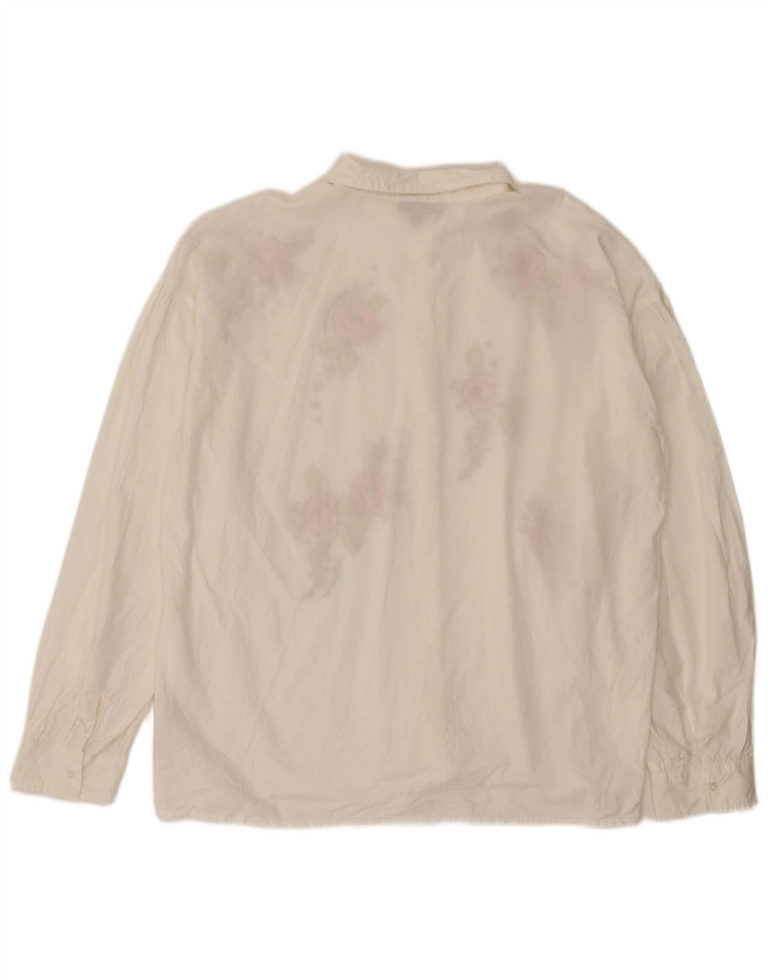 Bluză cămașă supradimensionată pentru femei Topshop UK 12 Medium White Floral