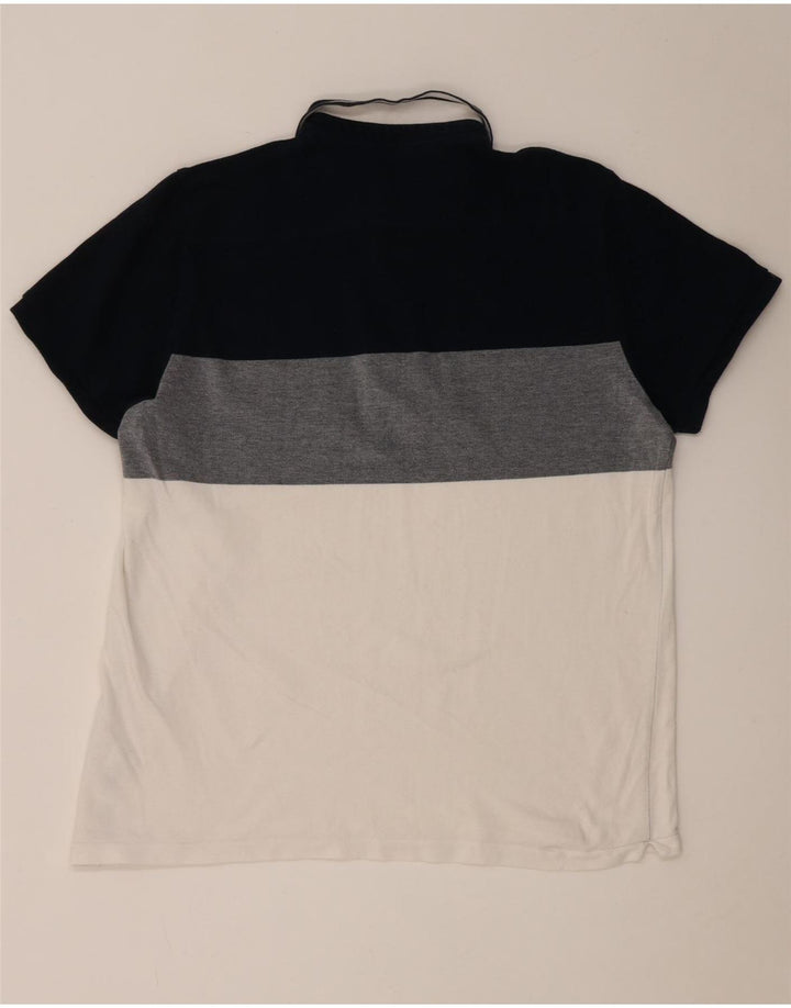 Cămașă polo pentru bărbați French Connection 2XL, bumbac multicolor color block