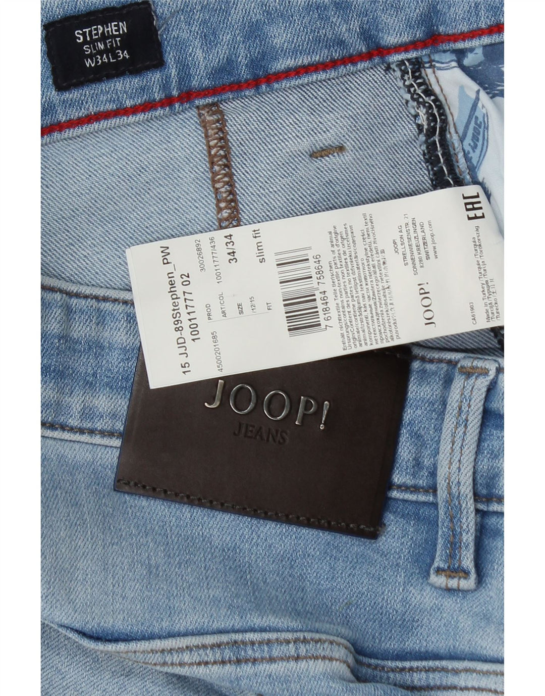 Blugi Joop pentru bărbați Stephen Slim W34 L32 Bumbac albastru