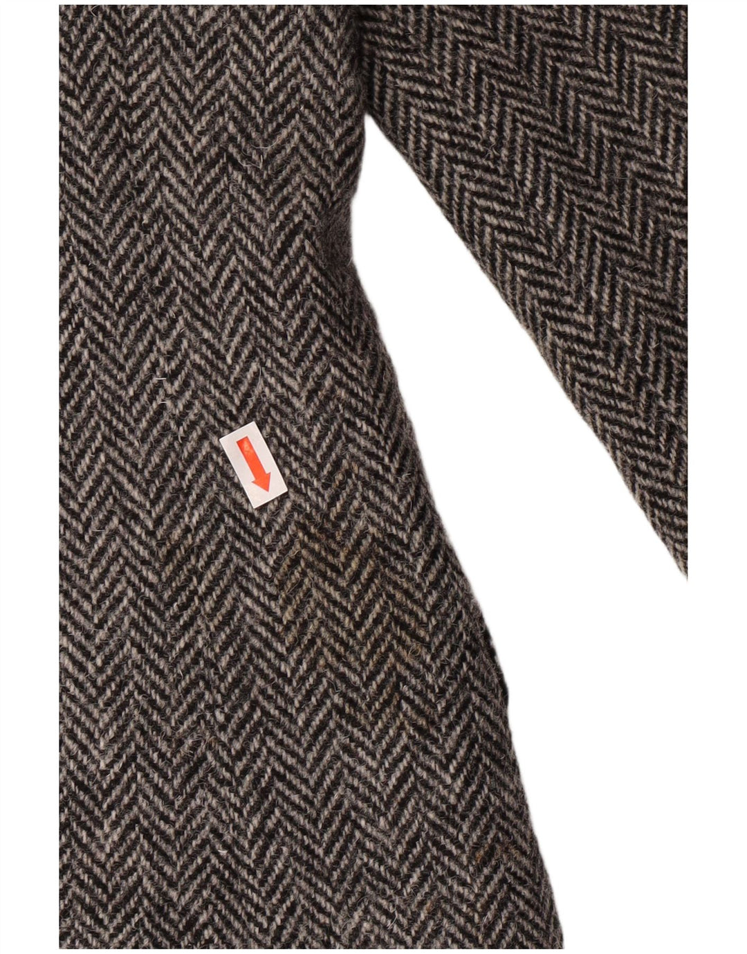 HARRIS TWEED Blazer Jacket pentru bărbați UK 40 Large Gris Herringbone Classic