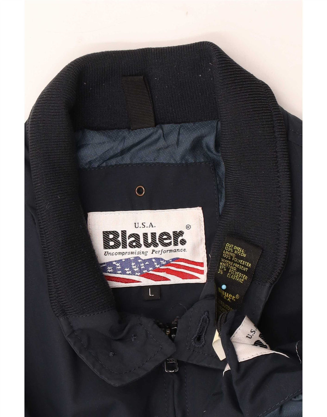 Blauer Bomber Jacket pentru bărbați Marea Britanie 40, mare, nailon bleumarin