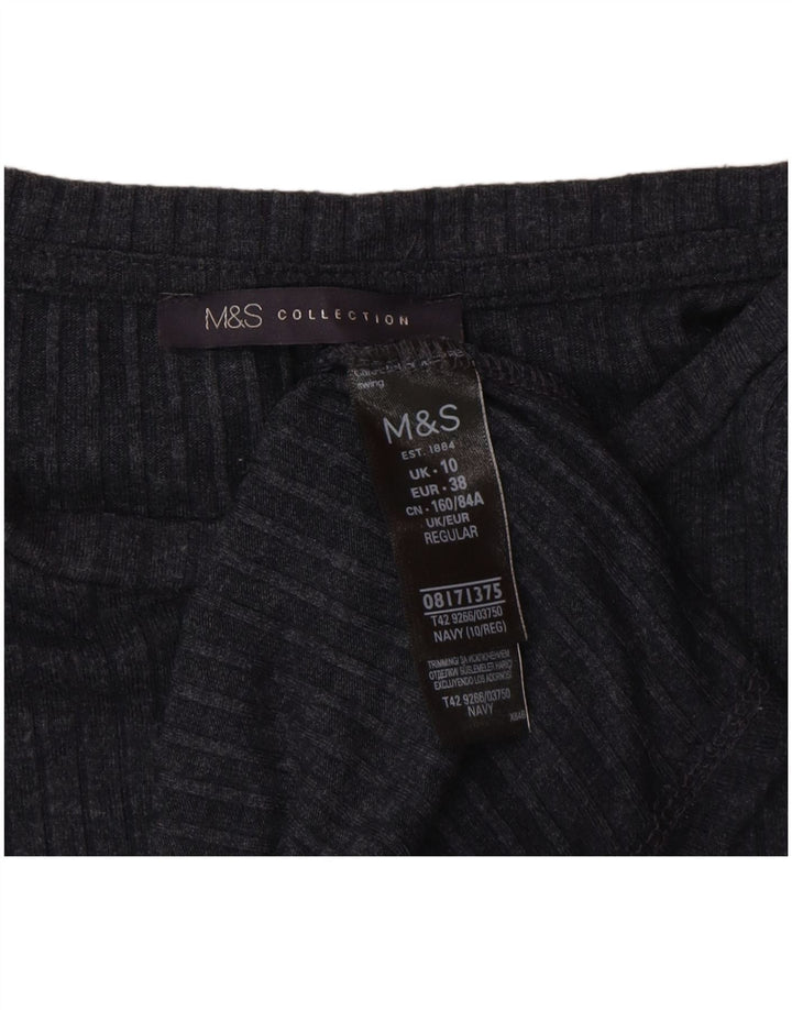 Rochie pulover pentru femei Marks & Spencer UK 10 Poliester gri mic