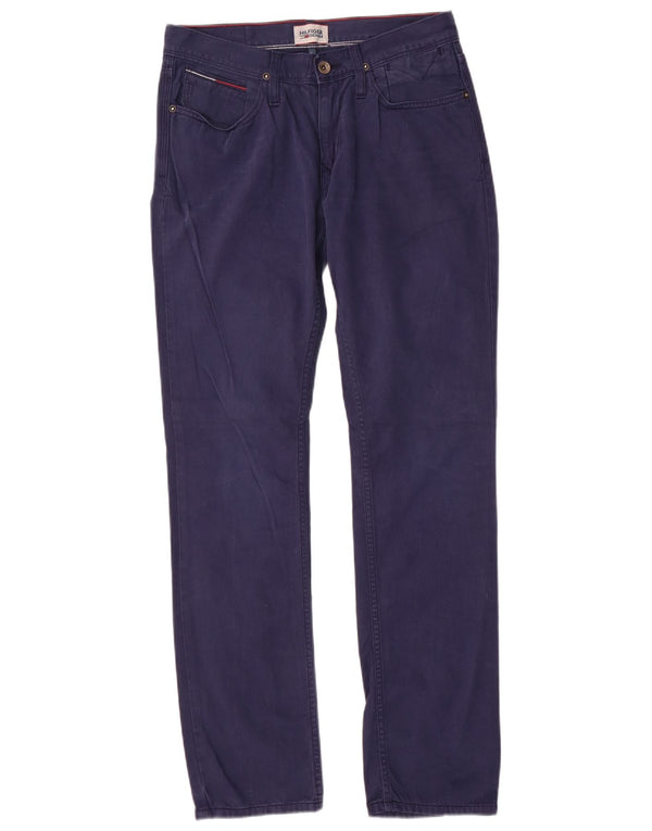 Tommy Hilfiger Mens Straight Jeans W30 L32 Navy Blue Cotton