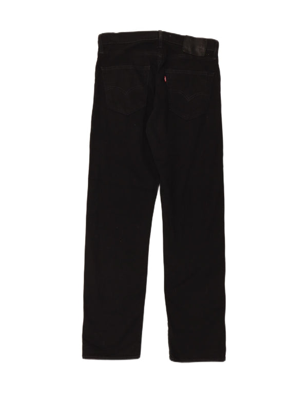 LEVI'S Blugi drepti 540, cu ajustare relaxată, pentru bărbați, W31 L32, bumbac negru