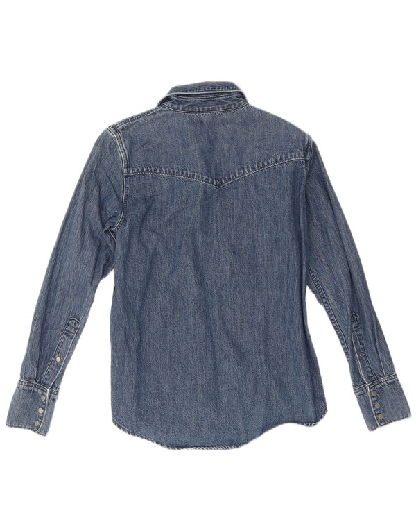 Cămașă de blugi pentru femei Calvin Klein Jeans UK 6 XS bleumarin, bumbac color bloc