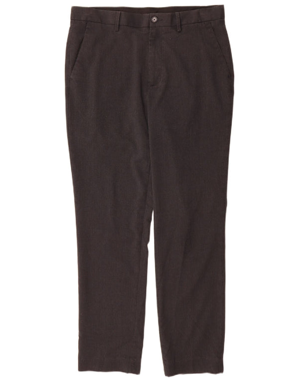 Pantaloni de costum subțiri pentru bărbați Marks & Spencer L32 L31 poliester gri