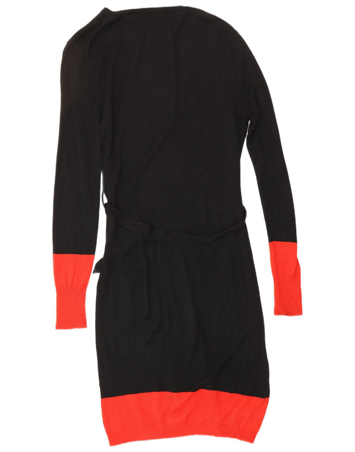 ALEXANDER MCQUEEN Rochie tip pulover pentru femei IT 42 Medium Black Viscose Designer