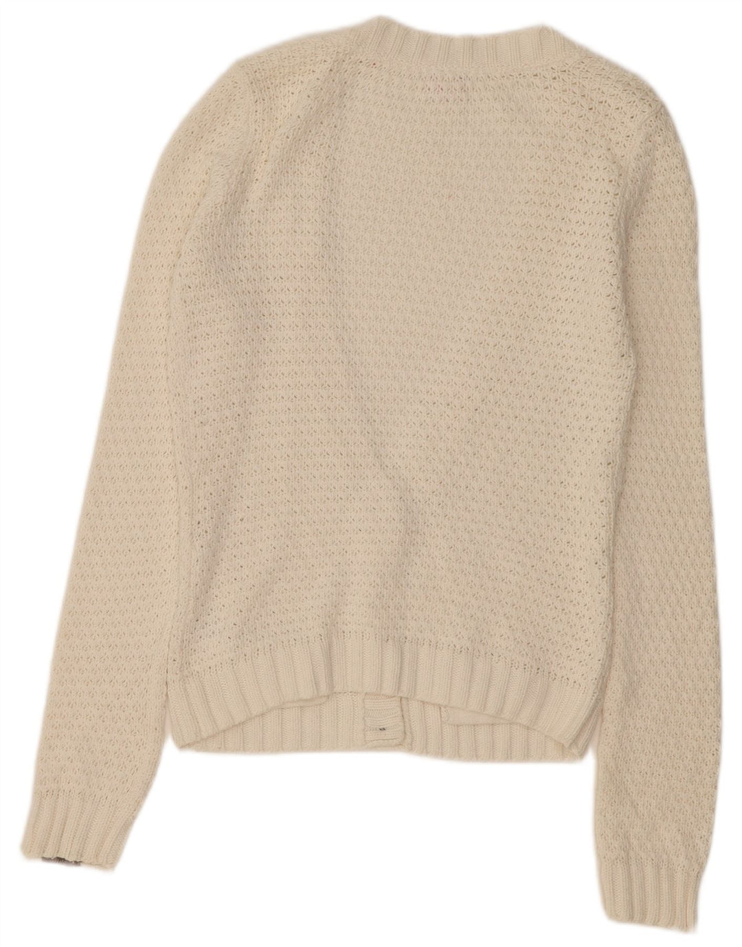 Pulover cardigan O'NEILL pentru femei UK 14 Bumbac alb mediu