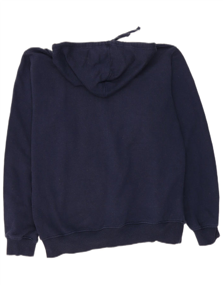 Pulover FILA pentru bărbați cu capota cu grafică, mare, bleumarin, bumbac