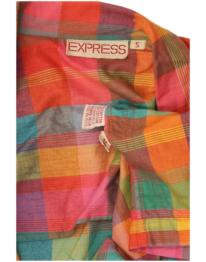 Jachetă Blazer pentru femei Express cu 1 nasture UK 10, mic, multicolor, cu carouri