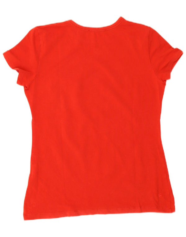 Tricou grafic Moschino pentru femei Top UK 12 Bumbac roșu mediu