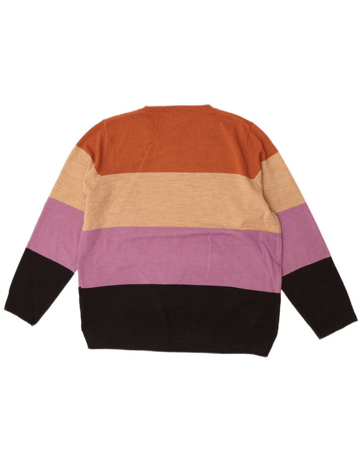 Pulover pentru femei Marks & Spencer cu decolteu triplu UK 16 mare, multicolor
