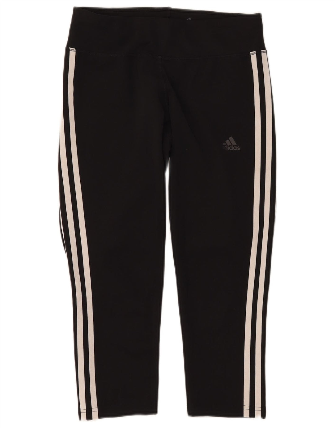 Leggings ADIDAS Climalite Capri pentru femei UK 8/10 Poliester negru mic