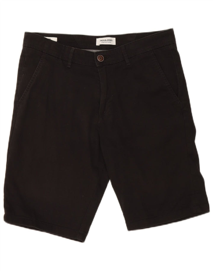 Pantaloni scurti chino Jack & Jones pentru bărbați, mici W29, bumbac negru