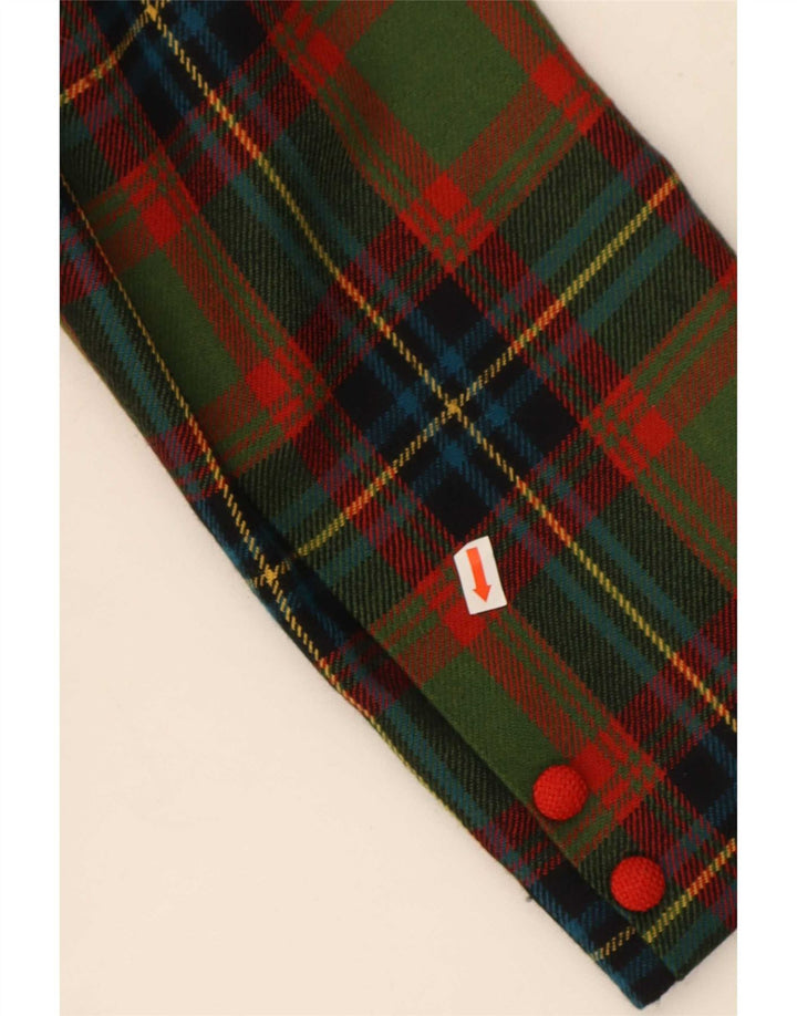 Blazer Vintage pentru femei cu 3 nasturi, UK 16, mare, verde, check